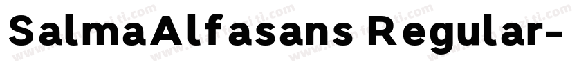 SalmaAlfasans Regular字体转换